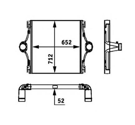 99488784 Iveco radiador de intercooler