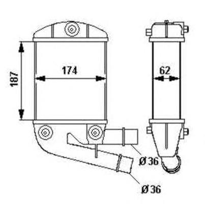 30167 NRF radiador de intercooler