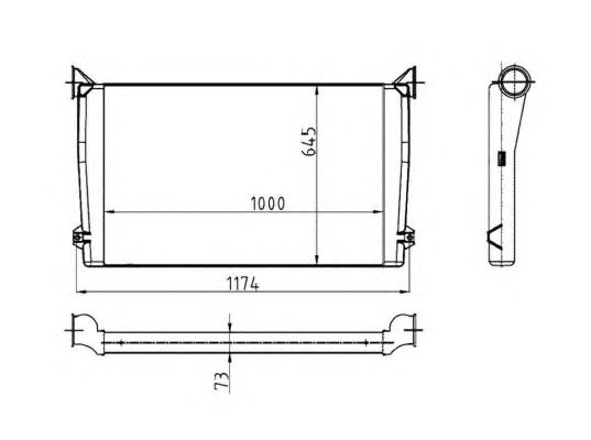 30176 NRF radiador de intercooler