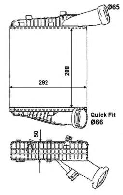 95511063911 Porsche radiador de intercooler