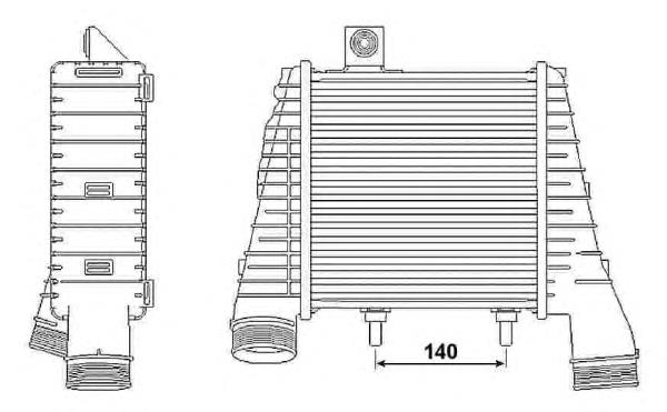 Radiador de intercooler 30237 NRF