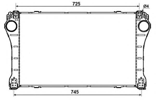Radiador de intercooler para Toyota Avensis (T27)
