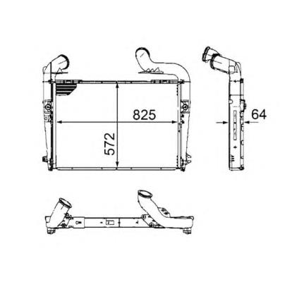 00000001771925 Scania radiador de intercooler