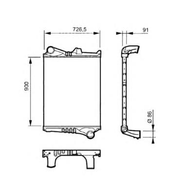 30225 NRF radiador de intercooler