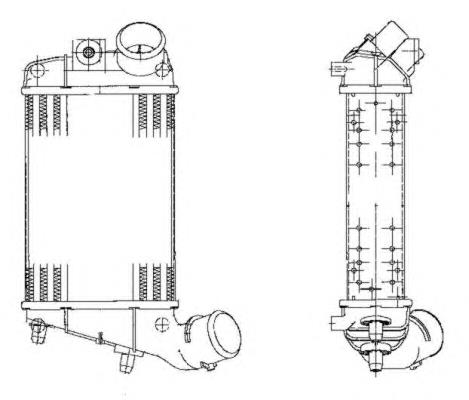 0046744880 Fiat/Alfa/Lancia radiador de intercooler