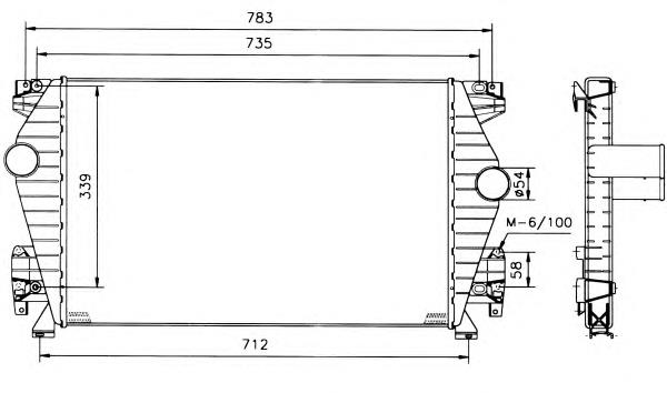 30120 NRF radiador de intercooler