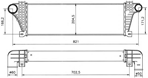 30117 NRF radiador de intercooler