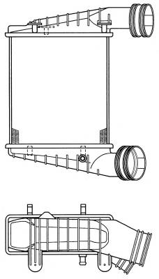 74T47NF NRF radiador de intercooler