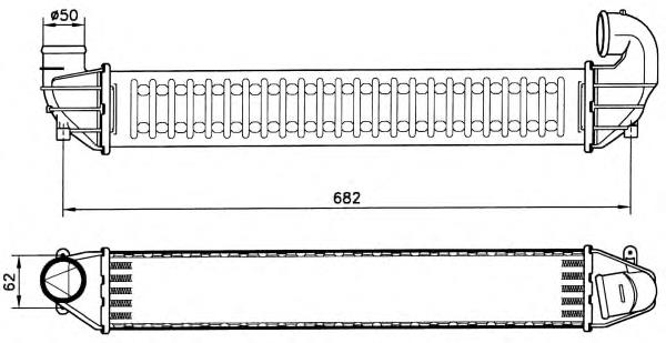 30139 NRF radiador de intercooler
