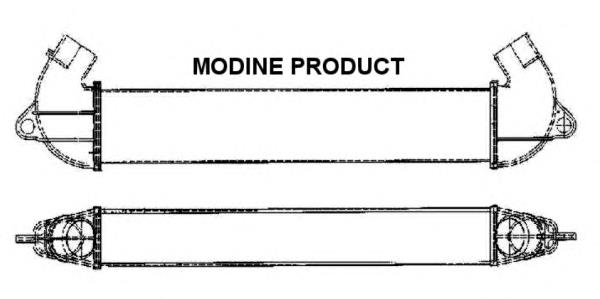 811M51A Jdeus radiador de intercooler