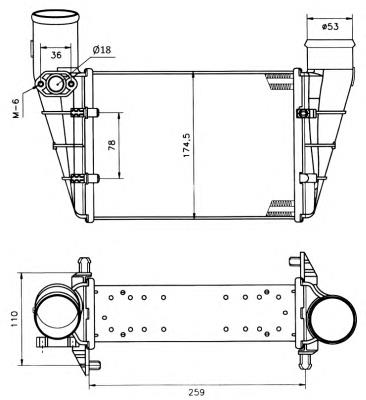 30127A NRF radiador de intercooler