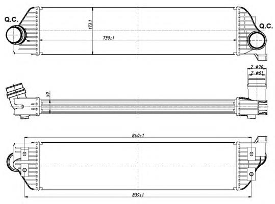 RI96501 Signeda radiador de intercooler