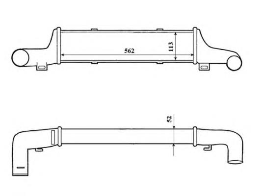 30419 NRF radiador de intercooler