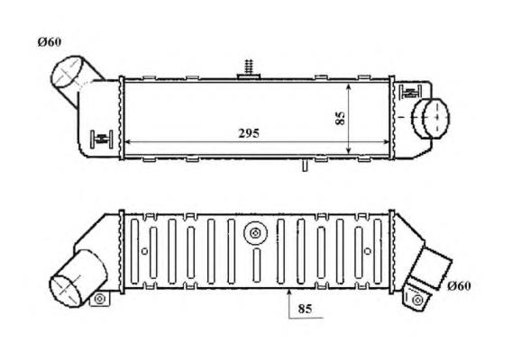 6K0145805C Market (OEM) radiador de intercooler