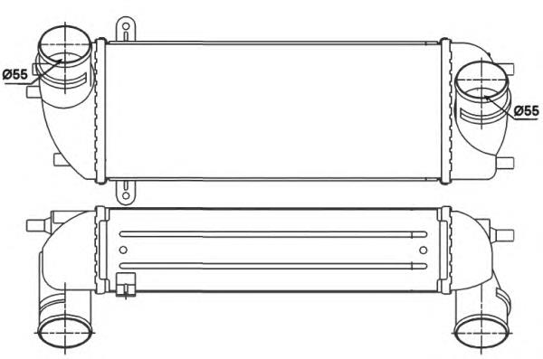 30338 NRF radiador de intercooler