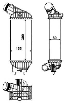 30462 NRF radiador de intercooler