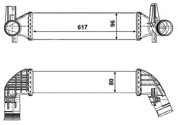 30463 NRF radiador de intercooler