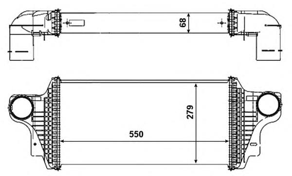 30465 NRF radiador de intercooler