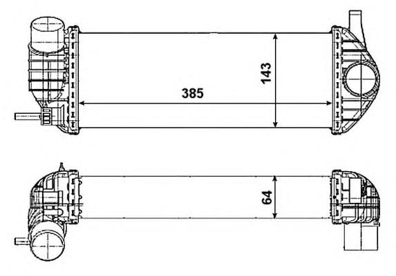 30467 NRF radiador de intercooler