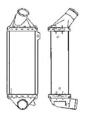 30425 NRF radiador de intercooler