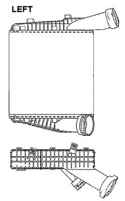 7L0145803 VAG radiador de intercooler