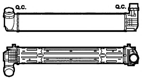 144969107R Renault (RVI) radiador de intercooler