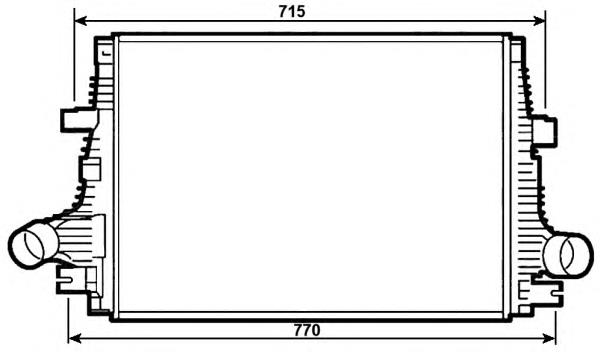 30284 NRF radiador de intercooler