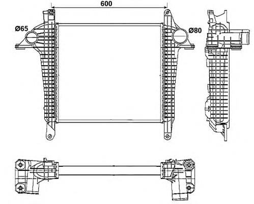 30261 NRF radiador de intercooler