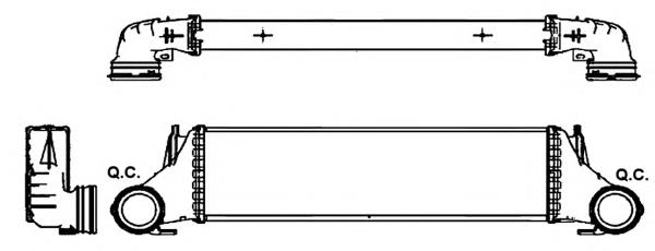 30323 NRF radiador de intercooler