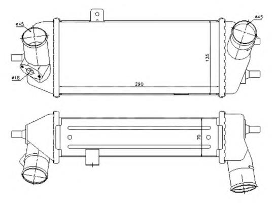 Radiador de intercooler para Hyundai I20 (PB)