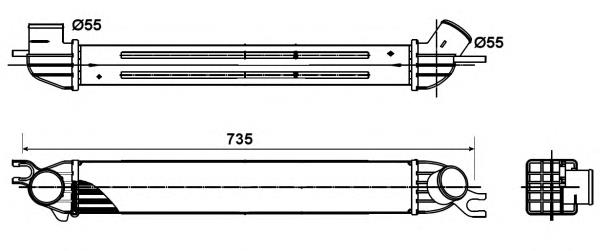 30303 NRF radiador de intercooler