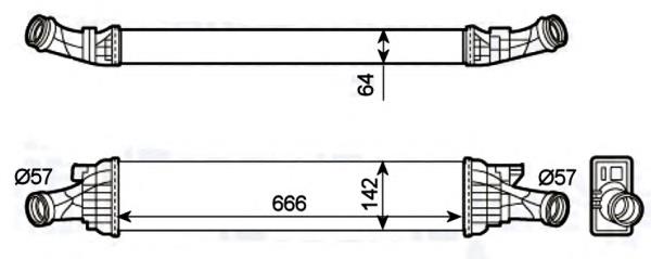 30289 NRF radiador de intercooler