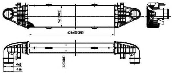 30315 NRF radiador de intercooler