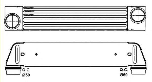 30317 NRF radiador de intercooler