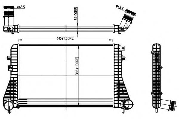 30306 NRF radiador de intercooler