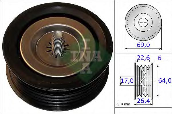 204045 Sampa Otomotiv‏ rolo parasita da correia de transmissão