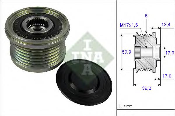 ADM561302 Blue Print polia do gerador