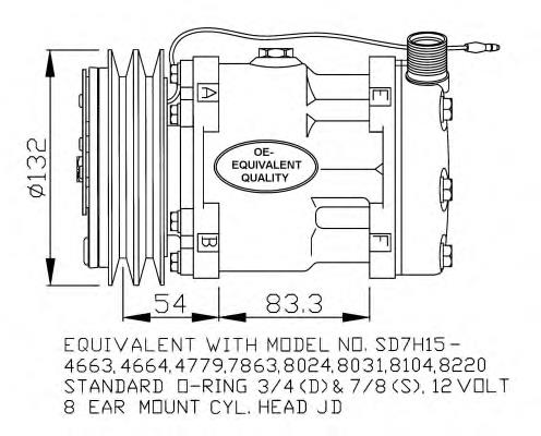 Compressor de aparelho de ar condicionado 32238 NRF