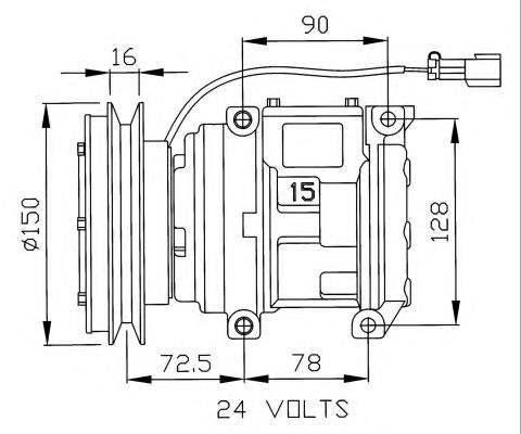 KTT090305 Thermotec compressor de aparelho de ar condicionado