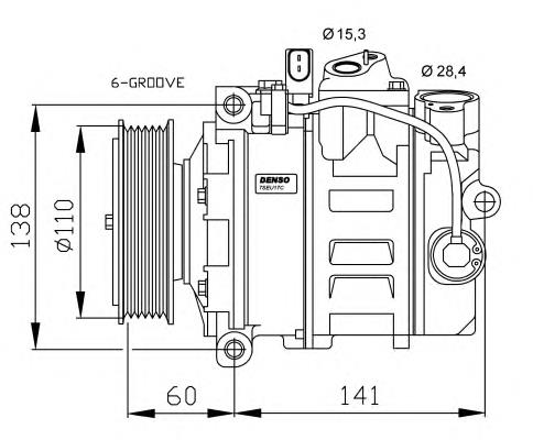 32262 NRF compressor de aparelho de ar condicionado