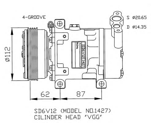 27630-00QAJ Nissan compressor de aparelho de ar condicionado