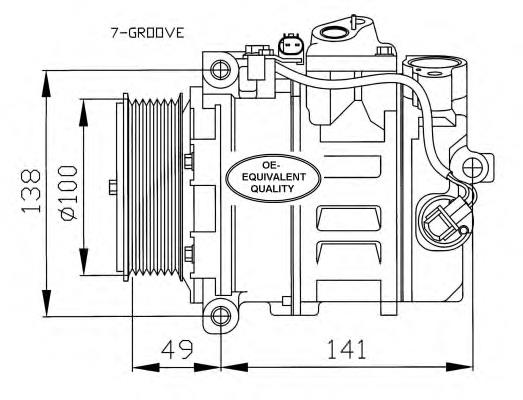 A001230271180 Mercedes compressor de aparelho de ar condicionado