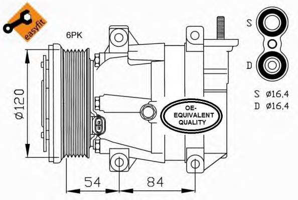 P96314801 General Motors compressor de aparelho de ar condicionado