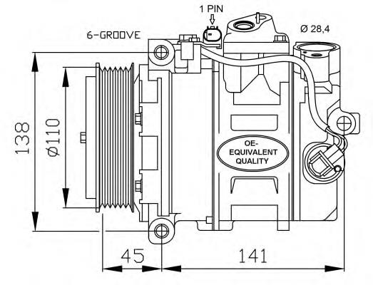 32214 NRF compressor de aparelho de ar condicionado
