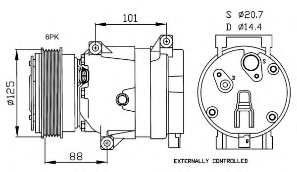 133103R ACR compressor de aparelho de ar condicionado