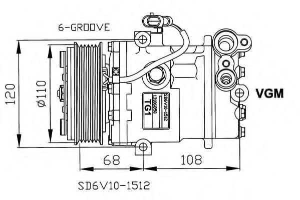 9520084EA0 Suzuki compressor de aparelho de ar condicionado