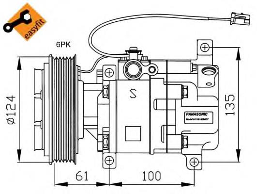 134632 ACR compressor de aparelho de ar condicionado