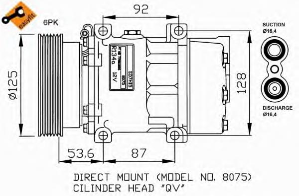 32226 NRF compressor de aparelho de ar condicionado