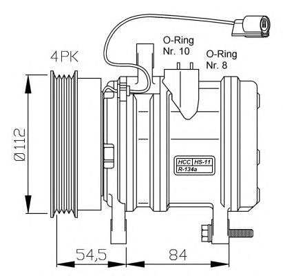 Compressor de aparelho de ar condicionado para Hyundai Atos (MX)