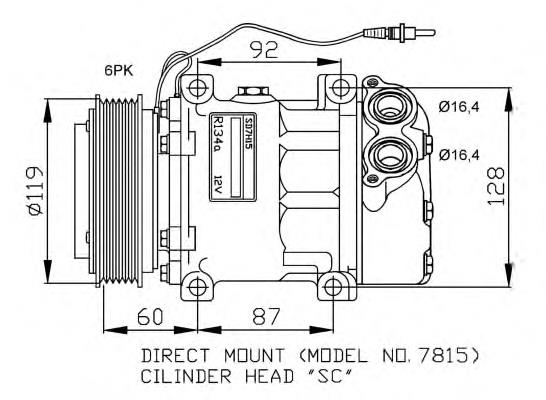 130472R ACR compressor de aparelho de ar condicionado